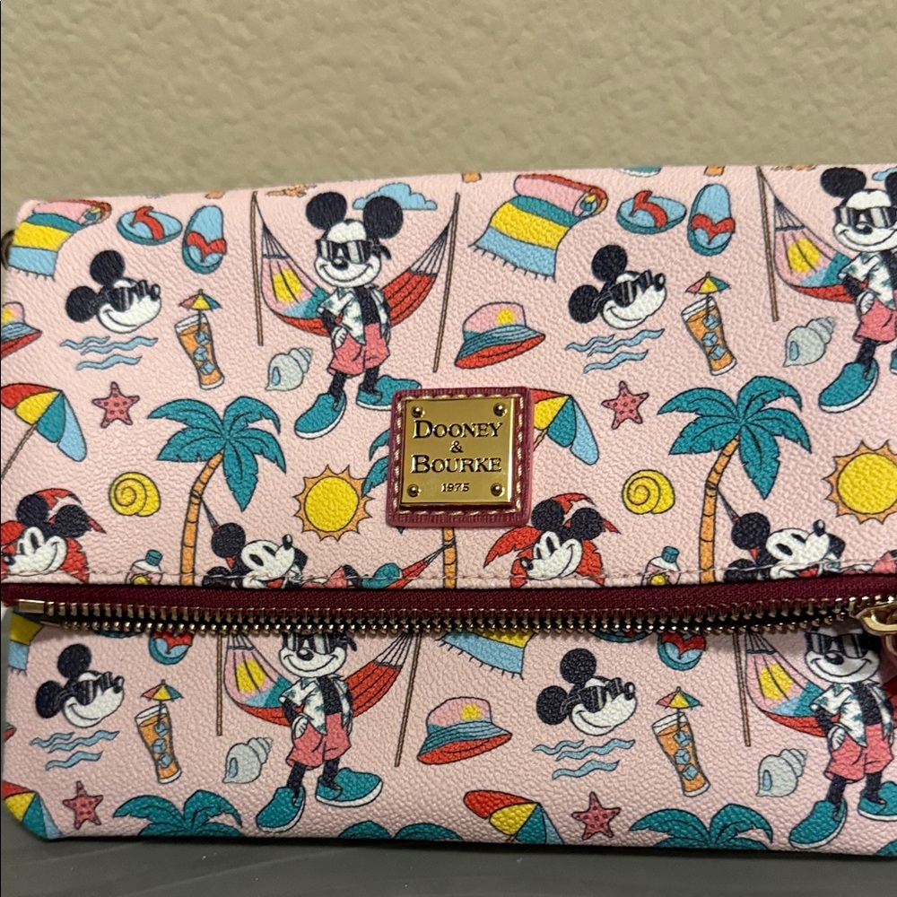 Dooney & Bourke Disney Mickey Pink Disney Clutch